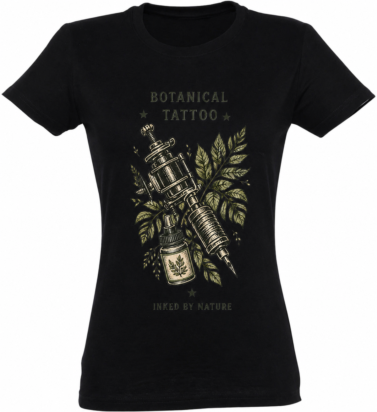 IA|Femme|Noir|Sans modele|Botanical Tattoo