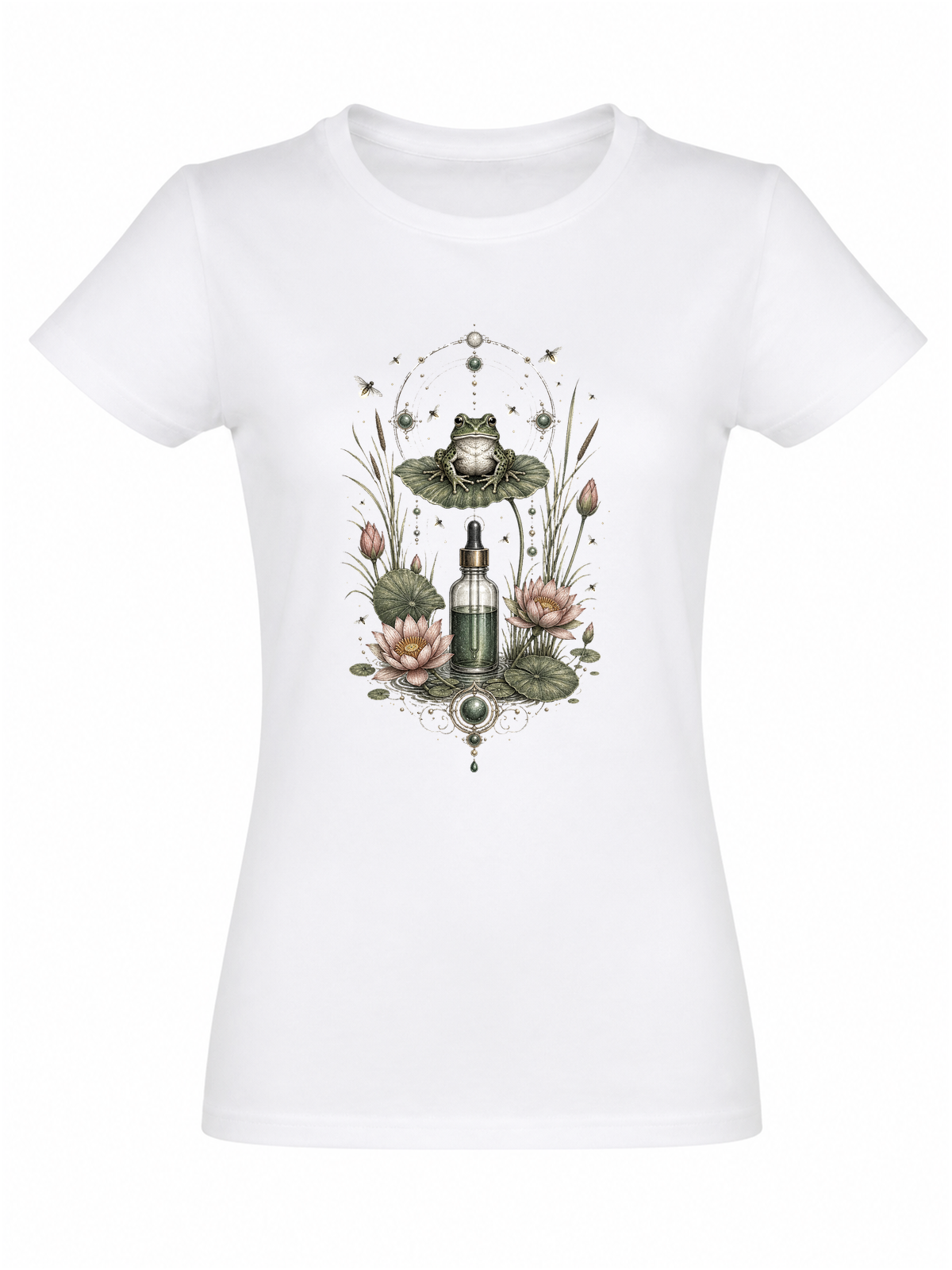 Cabinet de curiosités naturaliste | CCN-10 | Femme | Blanc | Sans modèle | Recto | Oracle du Lotus