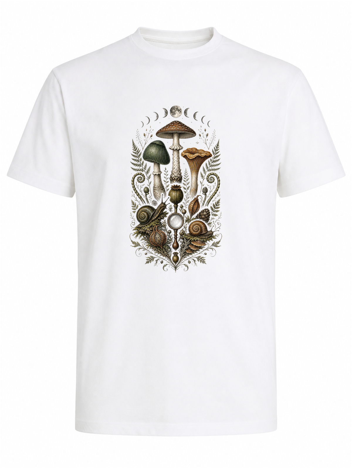 Cabinet de curiosités naturaliste | CCN-11 | Homme | Blanc | Sans modèle | Recto | Jardin des Escargots