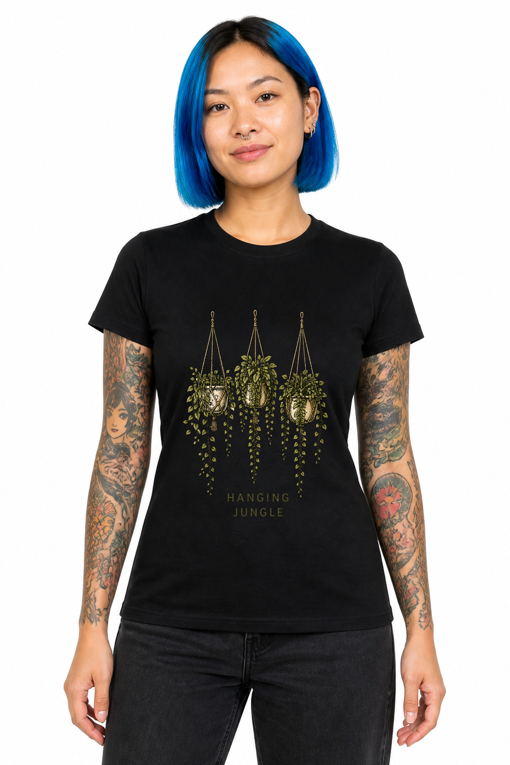 IA|Femme|Noir|Porte|Hanging Jungle