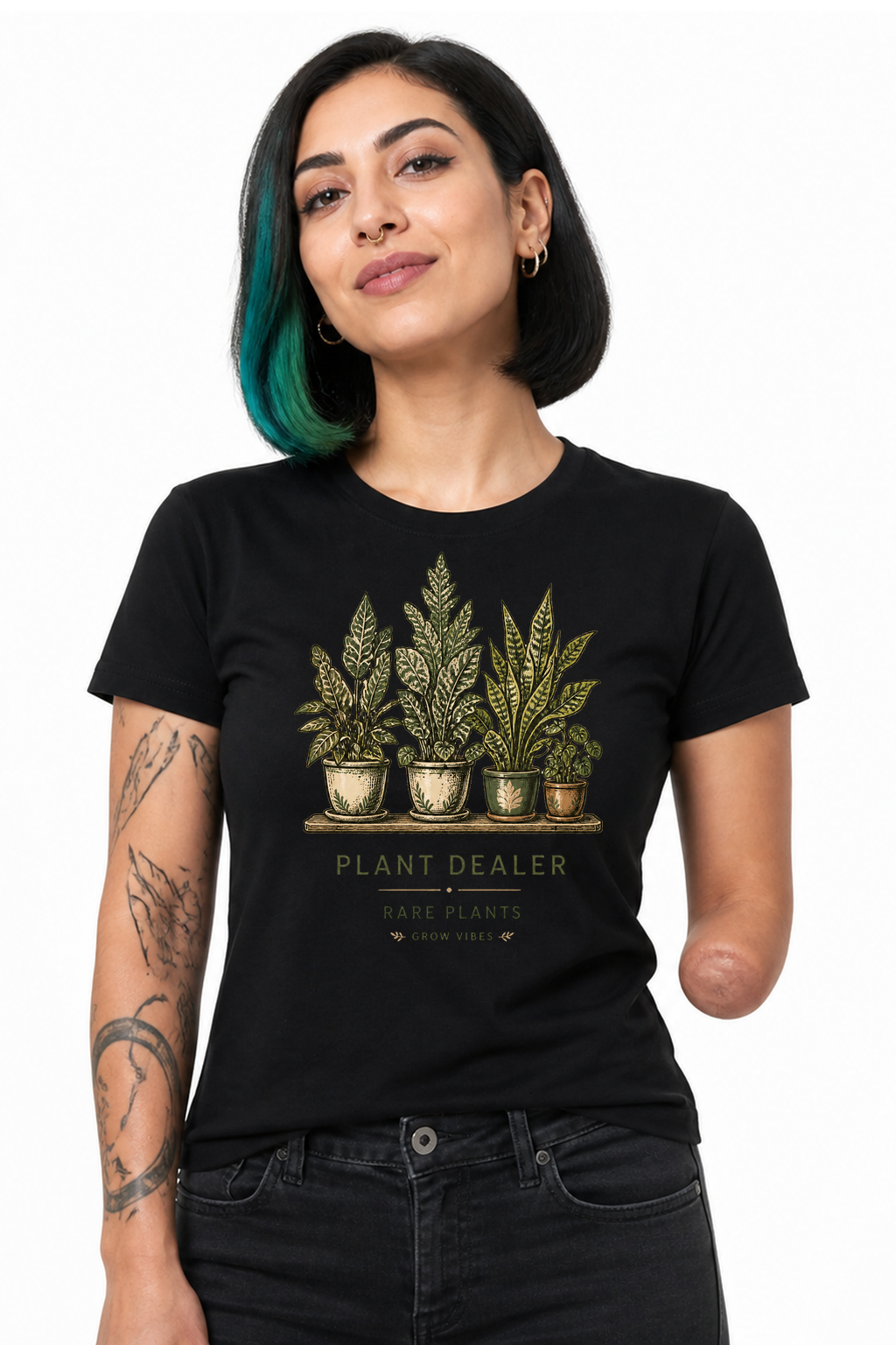 IA|Femme|Noir|Porte|Plant Dealer