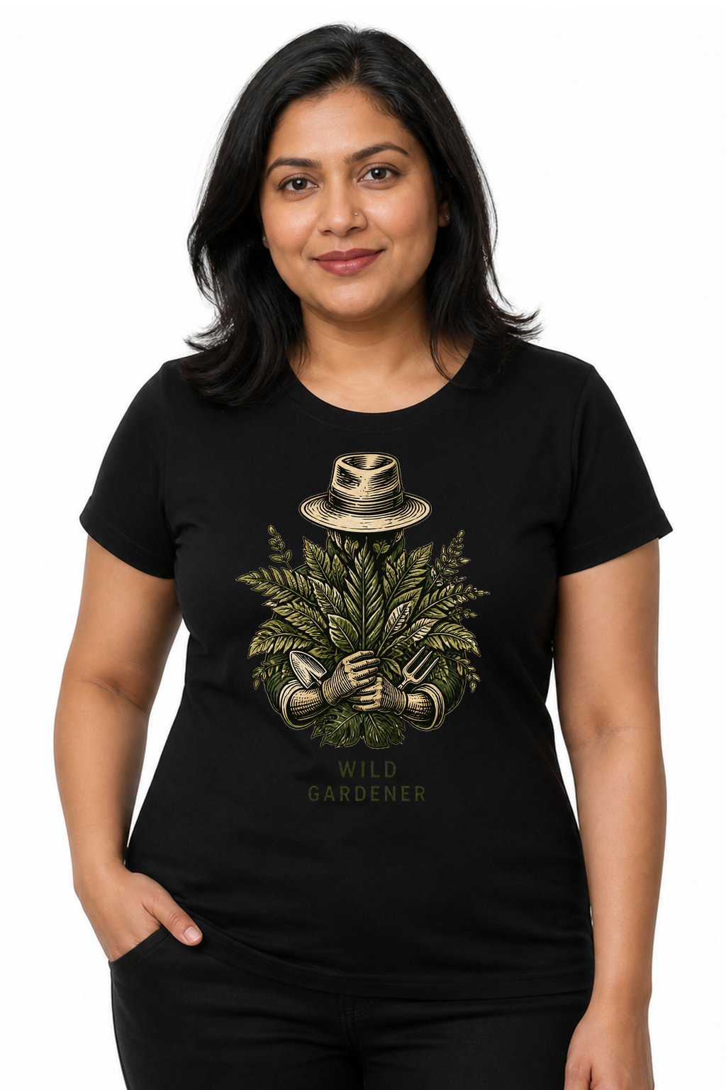 IA|Femme|Noir|Porte|Wild Gardener