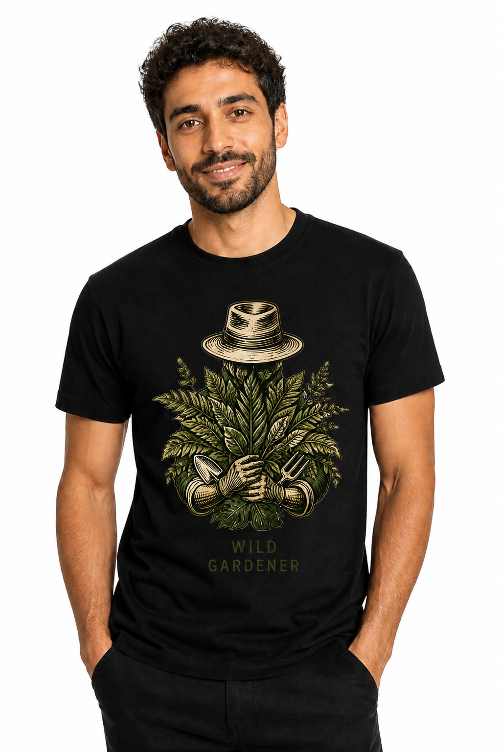 IA|Homme|Noir|Porte|Wild Gardener