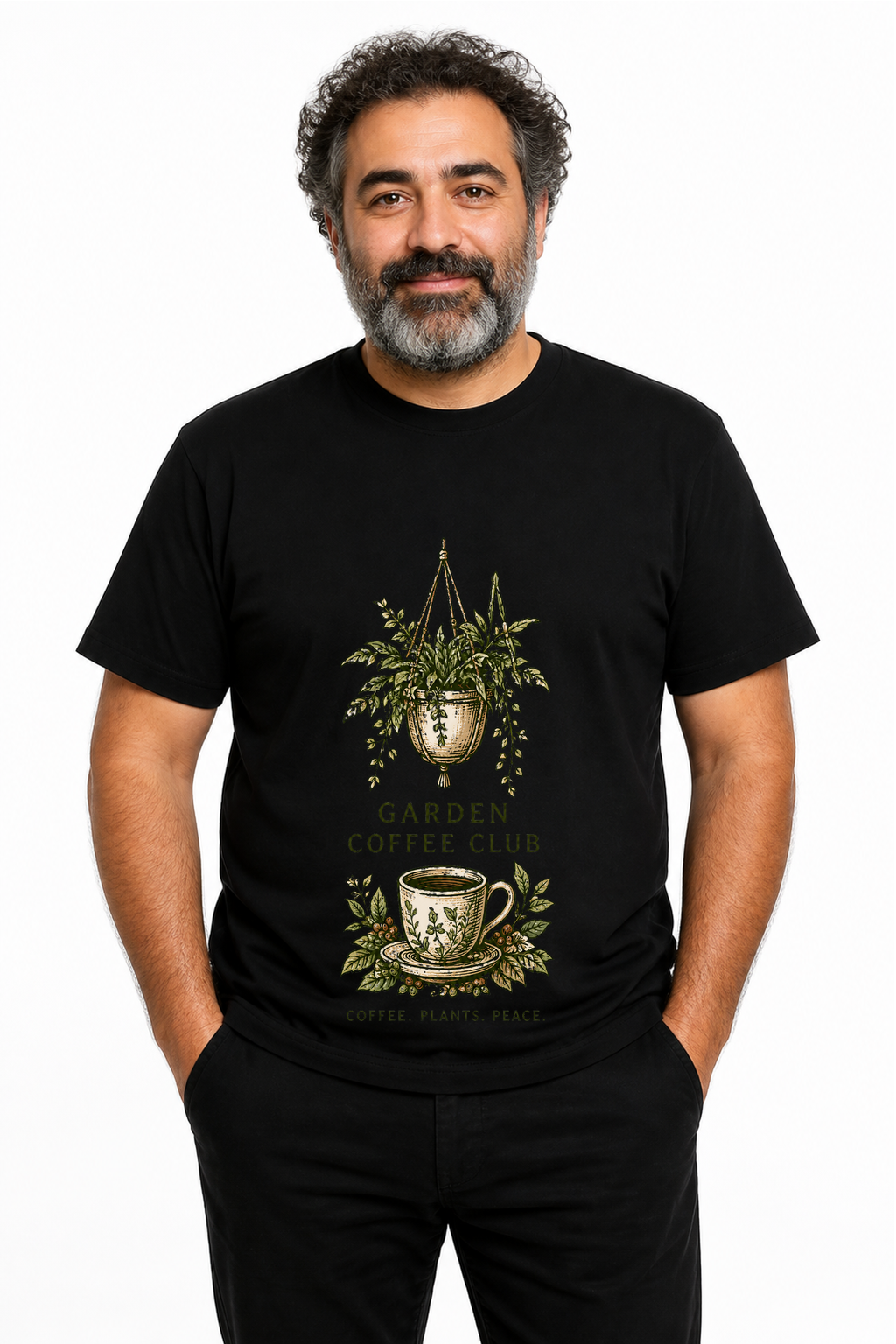 IA|Homme|Noir|Porte|Garden Coffee Club