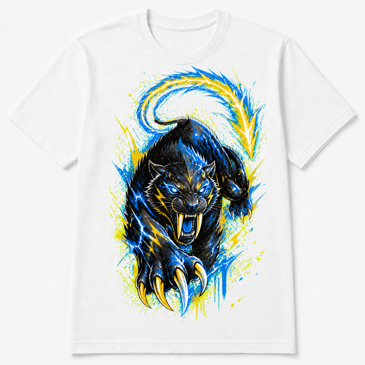 T-shirt blanc Voltigriffe — collection Néo-Bestiaire